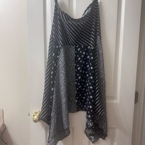 Black and White Patchwork Skirt